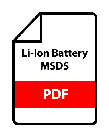 MSDS for Scout Li-Ion Battery