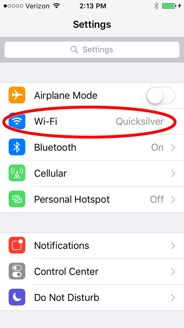 Wi-Fi Settings