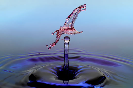 Three Water Drop Collision