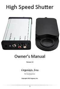 High Speed Shutter Owner's Manual