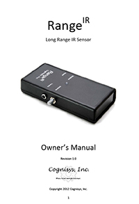 RangeIR Motiion Sensor Owner's Manual