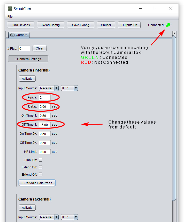 Camera Box Setting for remote video record with the Canon R5 MkII
